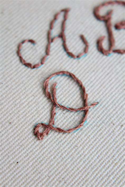 How to Embroider Letters
